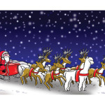 Santa on a sledge