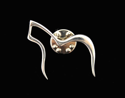 Solid Silver Alpaca Brooch (Tie Pin Fitting)