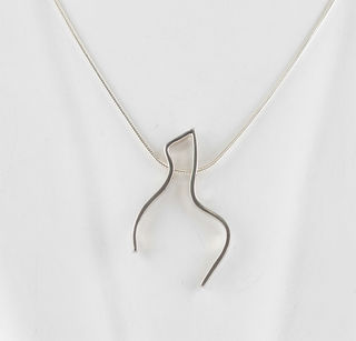 Solid Silver Alpaca Pendant