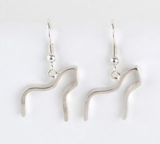 Solid Silver Alpaca Earrings